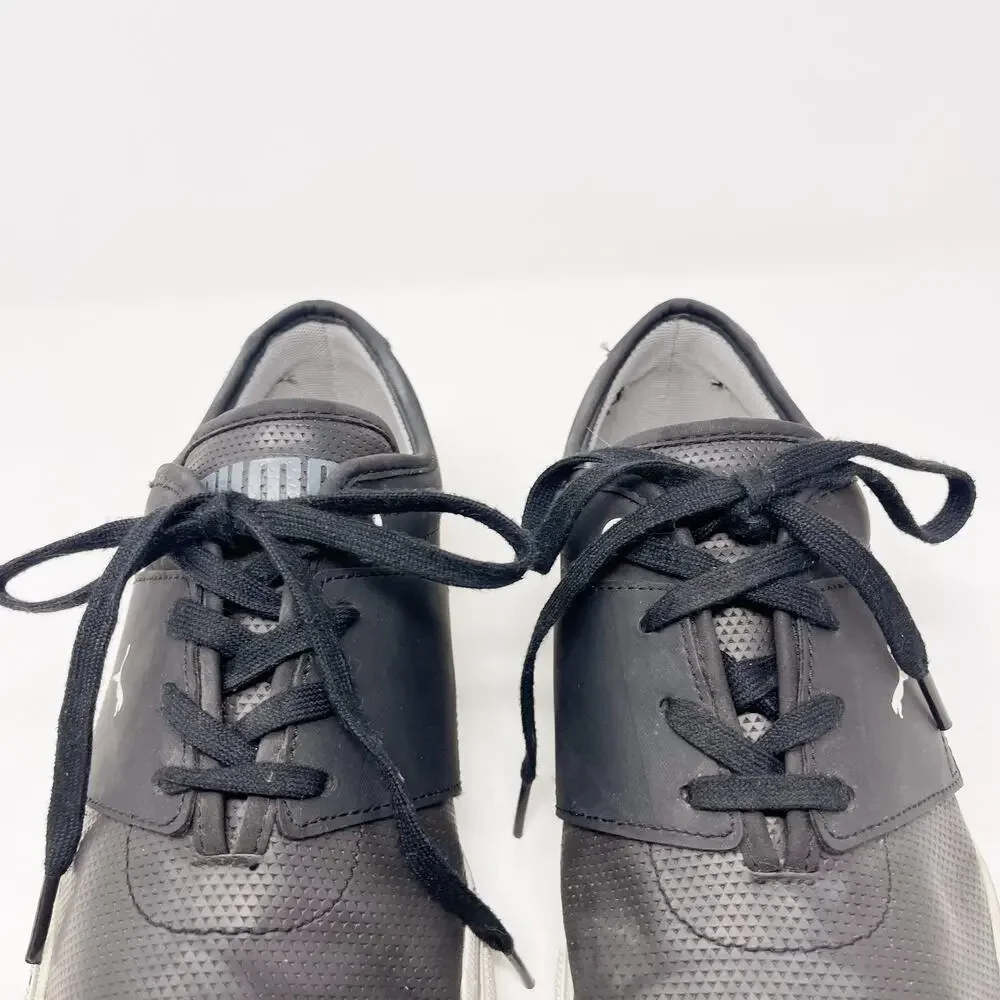 Puma Mens 10.5 Black El Ace Core Plus Sneakers Textured Lace Up Shoe Fashion - Picture 14 of 15
